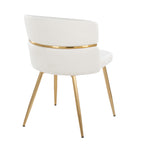 Dining Chair Set in Velvet and Gold