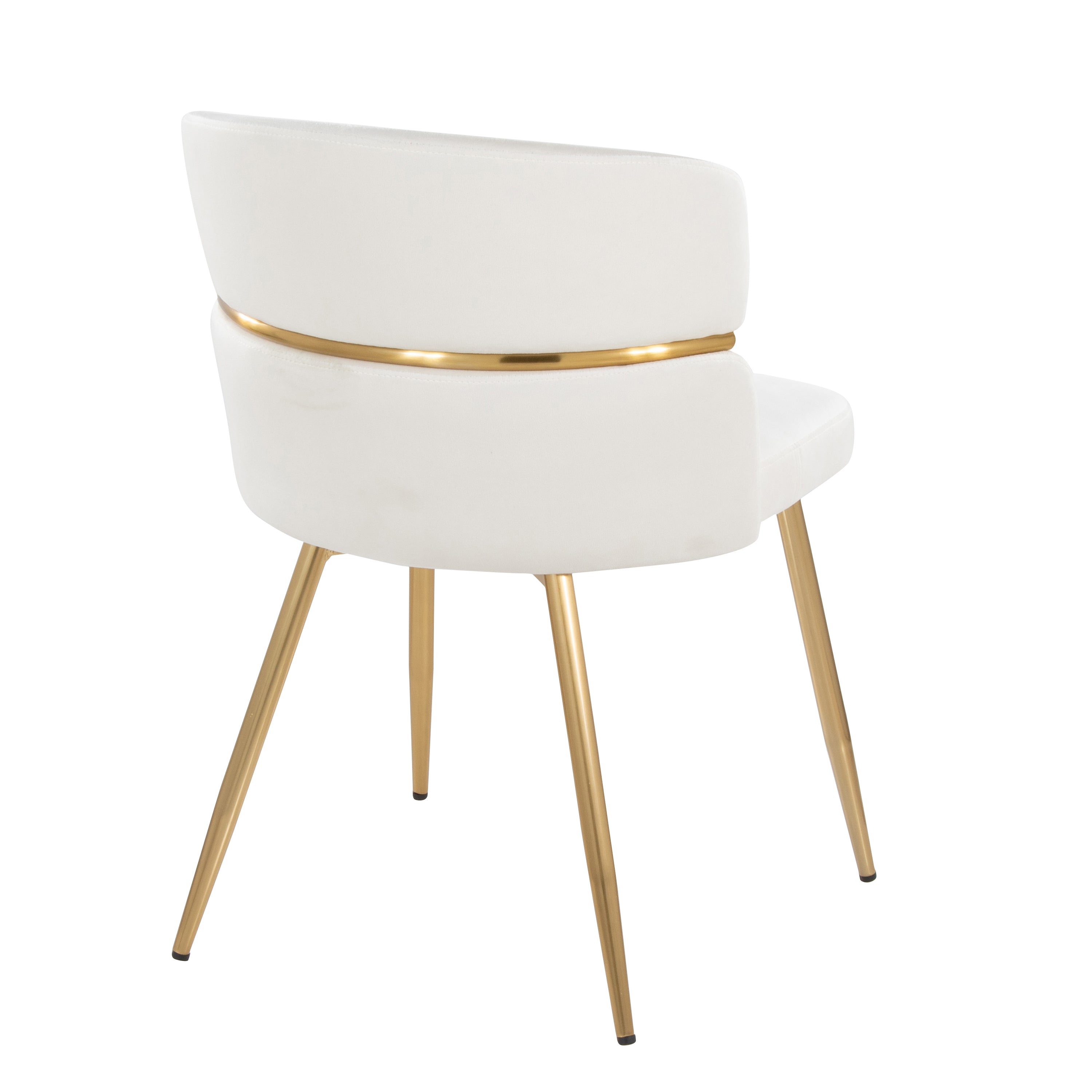 Dining Chair Set in Velvet and Gold