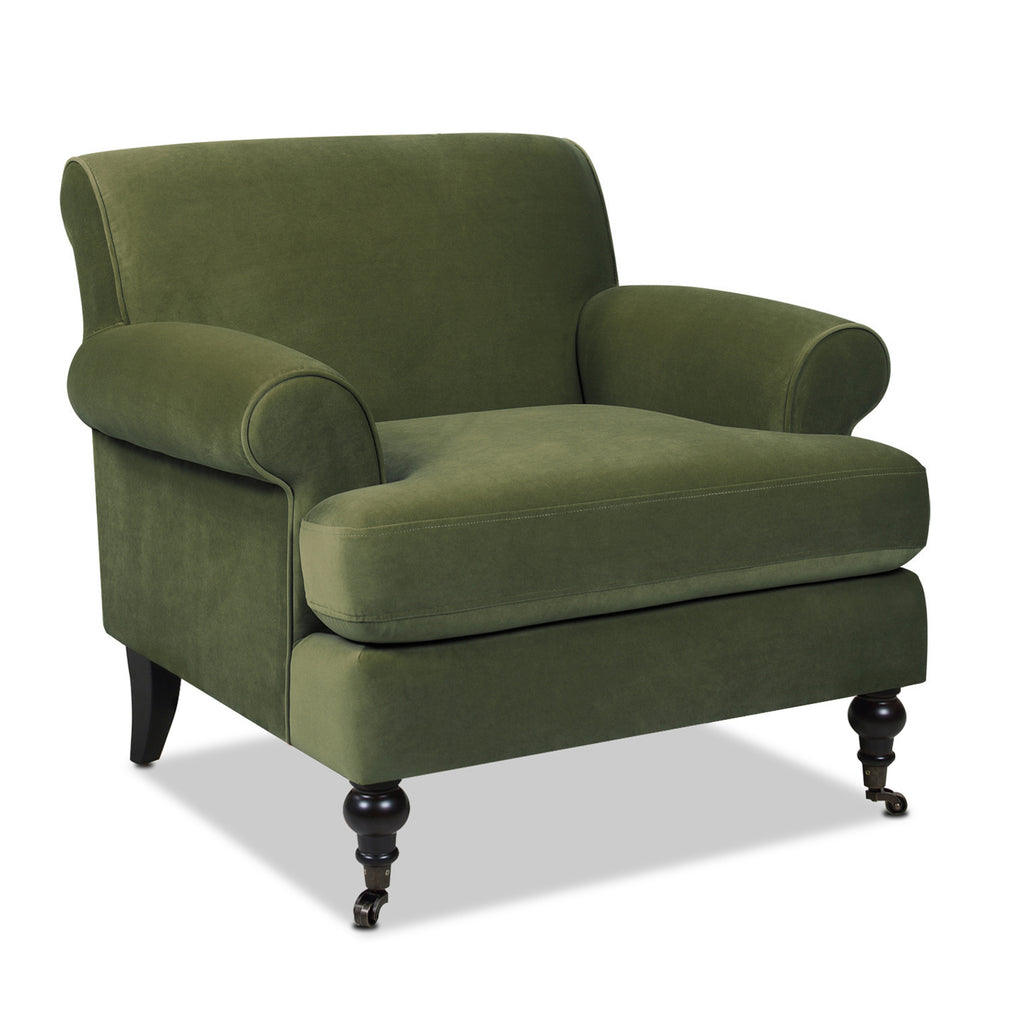 Alana 38" Lawson Accent Arm Chair in Olive