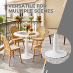 31.5 Inch Mid-Century Modern Pedestal Table