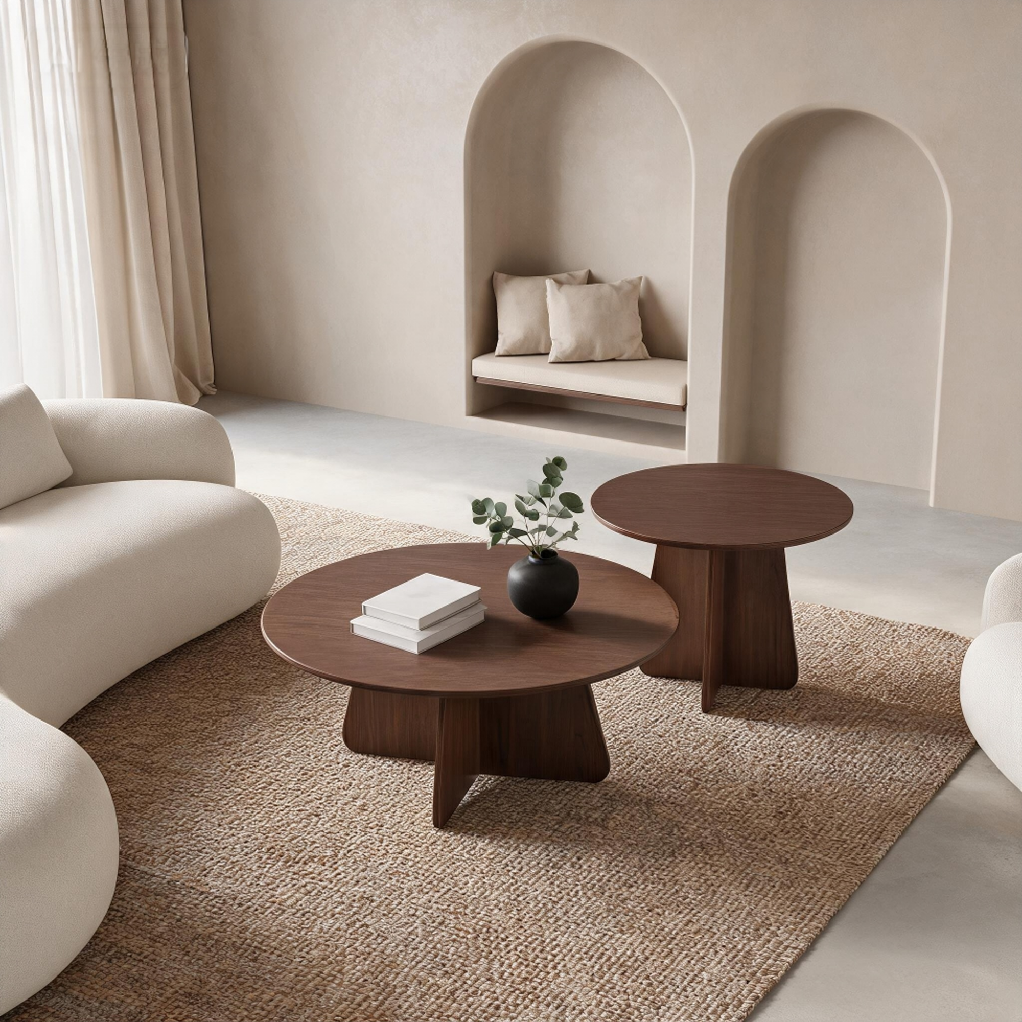 Retro-Style Nesting Coffee Table Set