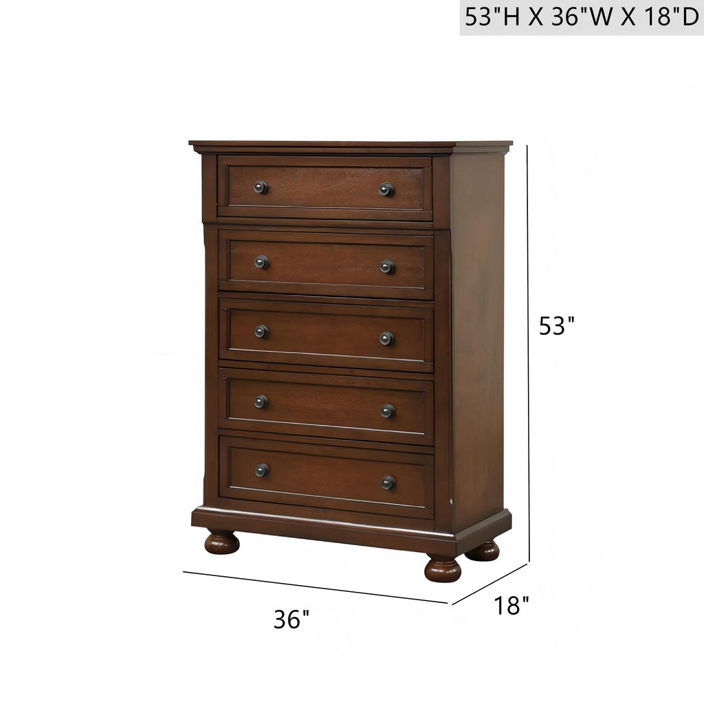 Meade G8910-CH Chest in Dark Cherry