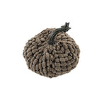 Set of 3 Chenille Weighted Pumpkins - Dark