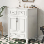 24" Bathroom Vanity with Ceramic Sink