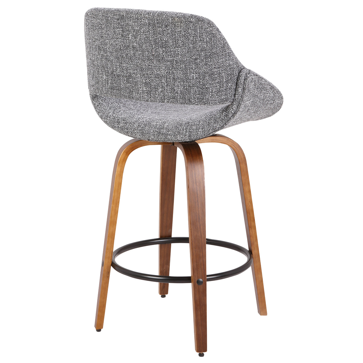 Mid-Century Modern Counter Stool in
