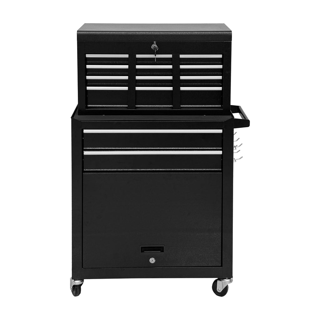 8-Drawer High-Capacity Rolling Tool Chest, Black
