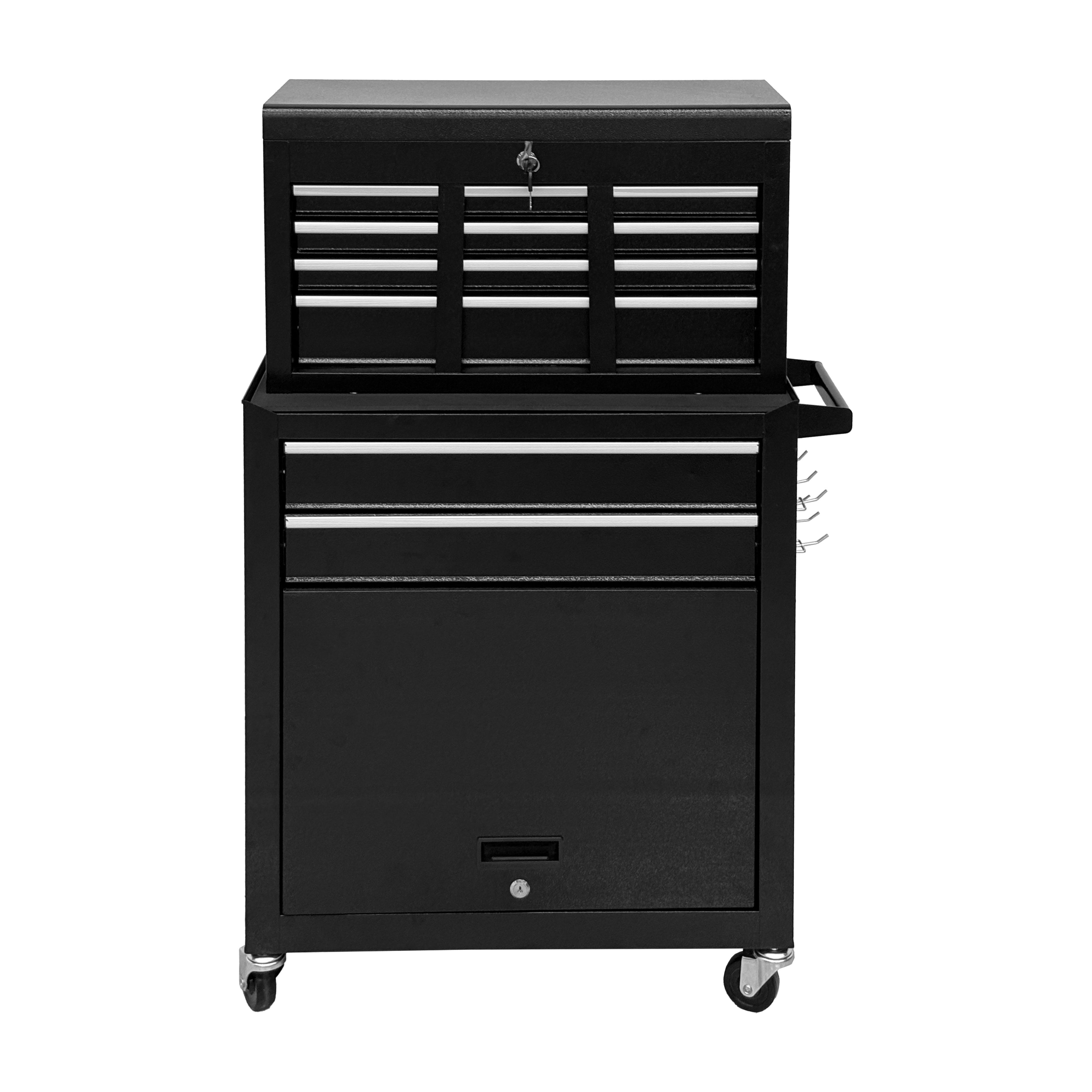 8-Drawer High-Capacity Rolling Tool Chest, Black