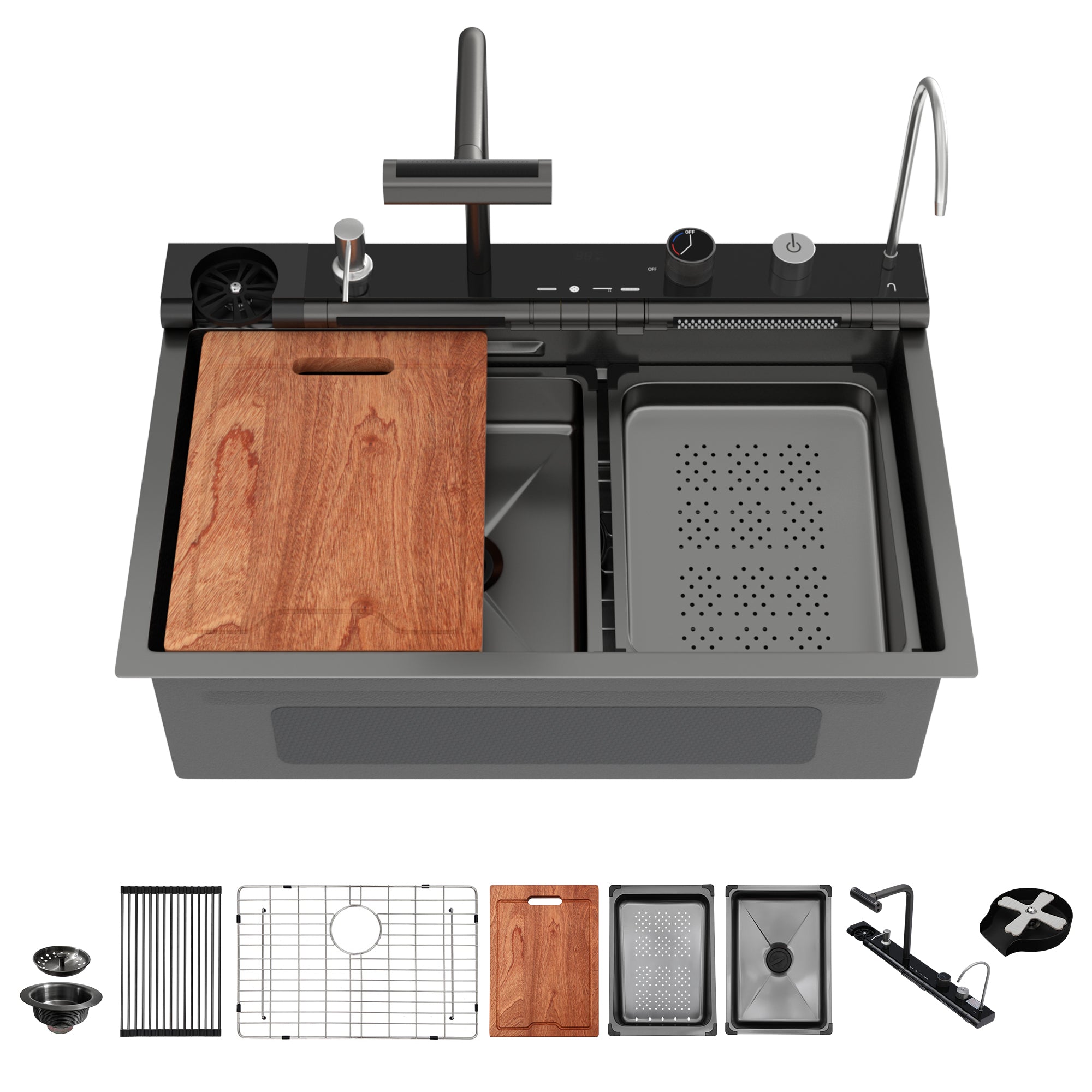30" Gunmetal Kitchen Sink