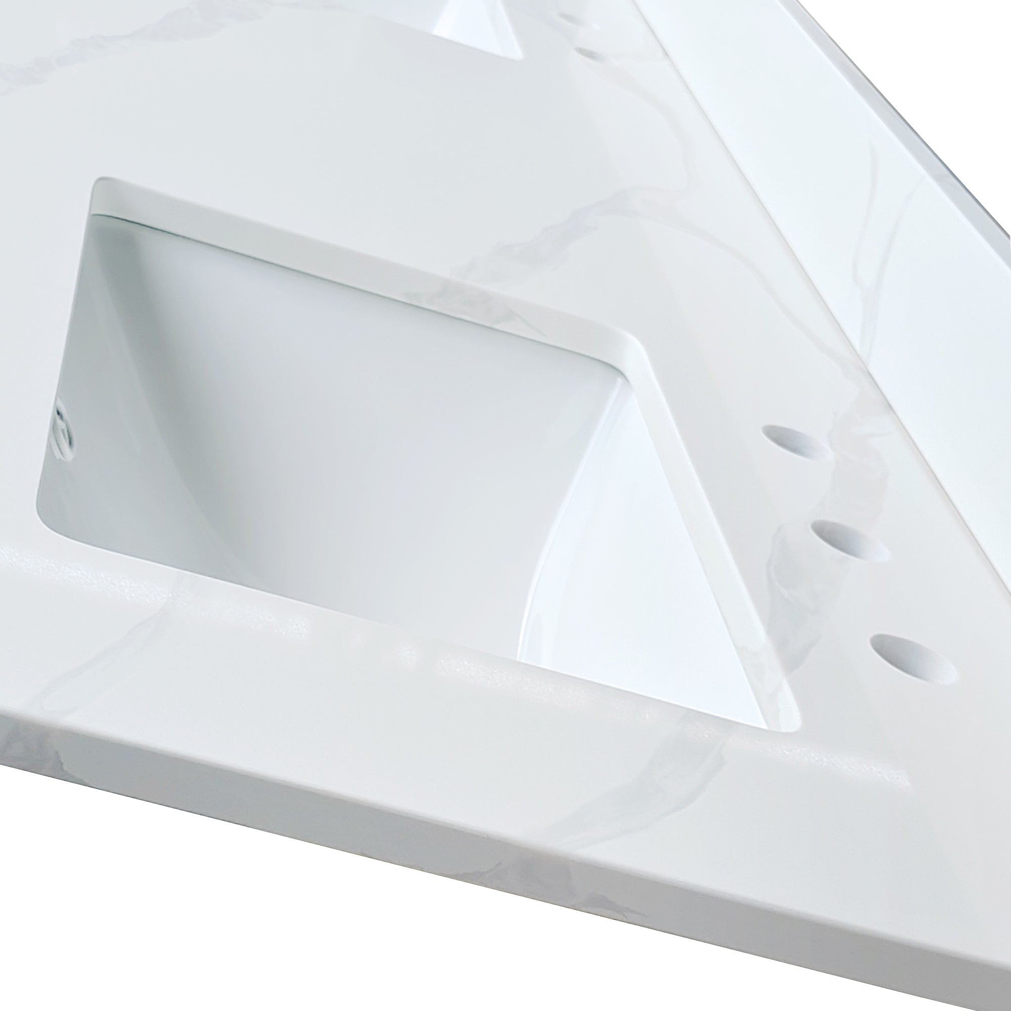 61-Inch Quartz Double Bathroom Vanity Top