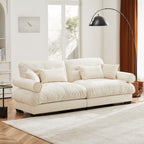 Large Size Modern Velvet Two-Seater Sofa