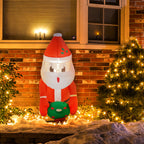 Outsunny 3.4' Christmas Inflatables Hanging Santa Claus
