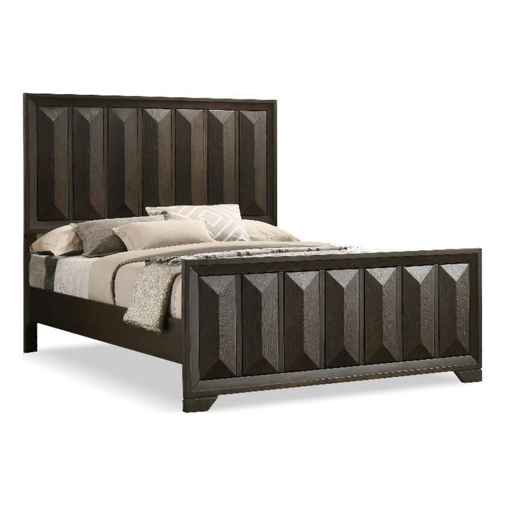 Espresso Queen Size Bed Panel Headboard