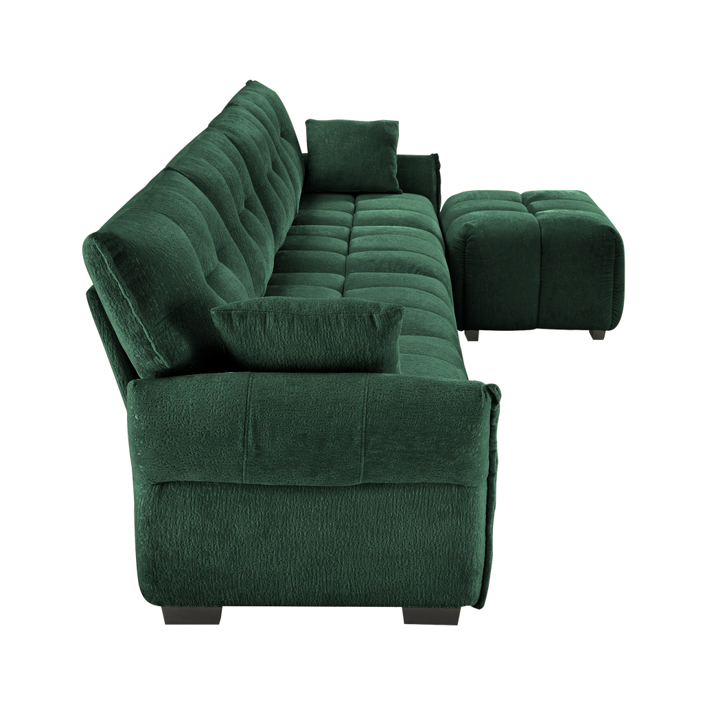 Modular 4-Seater Sofa With Ottoman