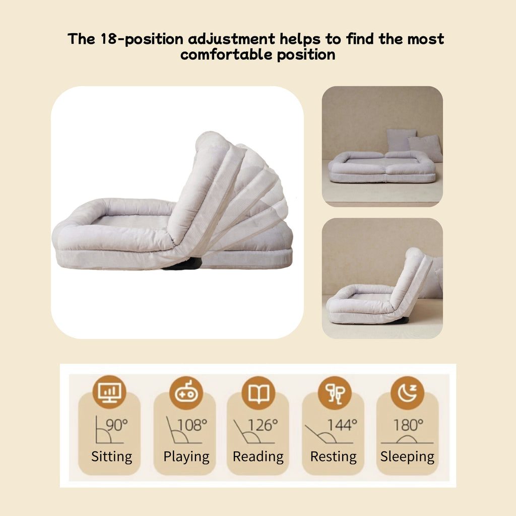 Convertible Fold-Out Double Sofa Bed