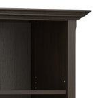 Amherst 24 Inch Solid Wood 5 Shelf Bookcase in Hickory