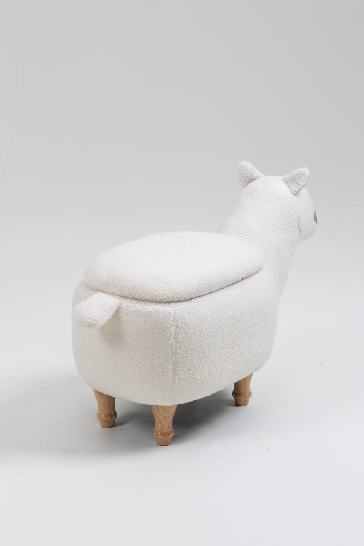 Leo the Llama Stroage Ottoman