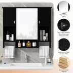 35'' x 28'' Modern Wall Mounted Bathroom Storage Cabinet
