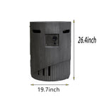 32000 BTU Round Outdoor Gas Fire Pit