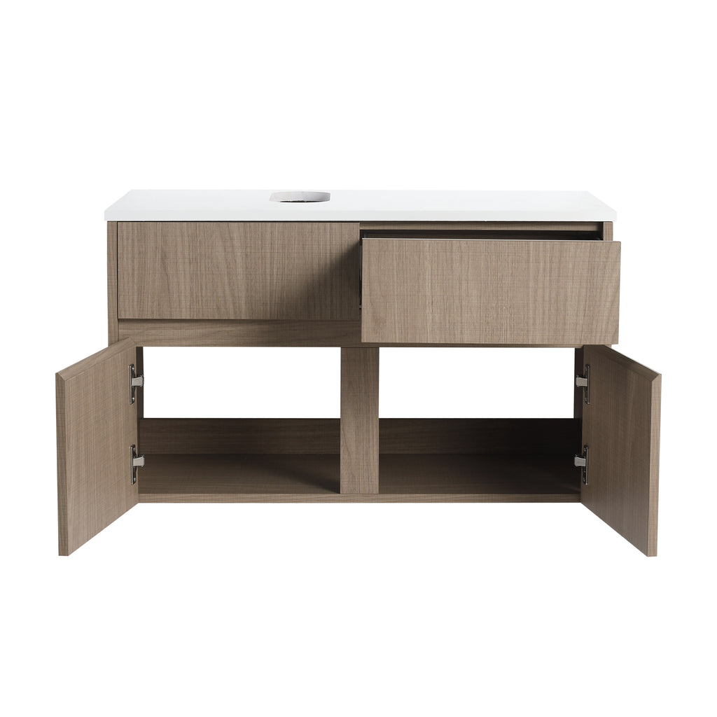 32 Inch Wall-Mounted Bathroom Vanity