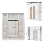 70.87" Tall 8-Door Large Capacity Armoire Wardrobe Closet