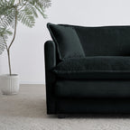 Chenille Fabric Ottomans Footrest