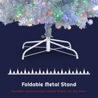 6FT Silver Pre-Lit Artificial Christmas Tree
