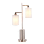 Cannes Contemporary Table Lamp in Nickel Metal