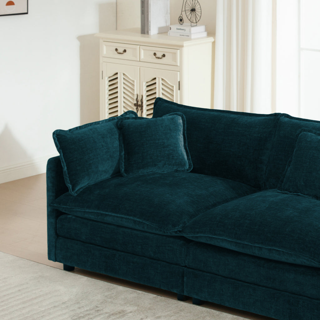 2-Piece Upholstered Sofa, Living Room Sectional Sofa Set