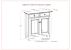 Amherst Entryway Storage Cabinet - Hickory