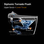 Smart Toilet Bidet Combo with Foot Sensor Open Cover/Seat
