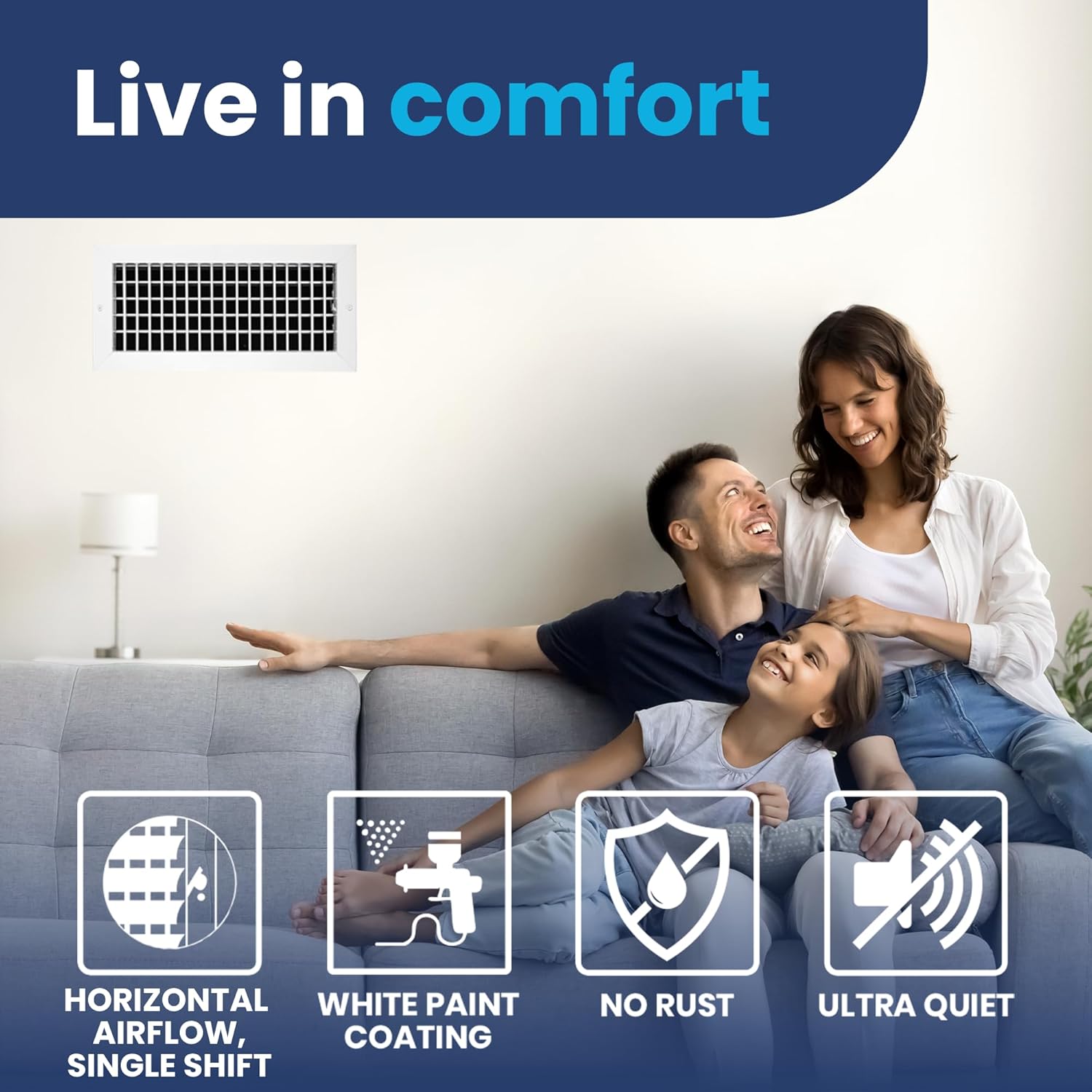 AC Register Vent Cover 14X6 Inch - Box of 20