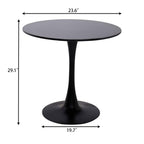 Black Round Modern Dining Table