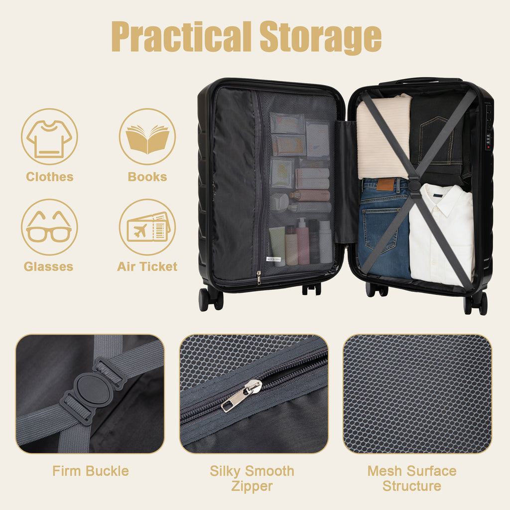 20 Inch ABS Hard Shell Travel Checked Luggage