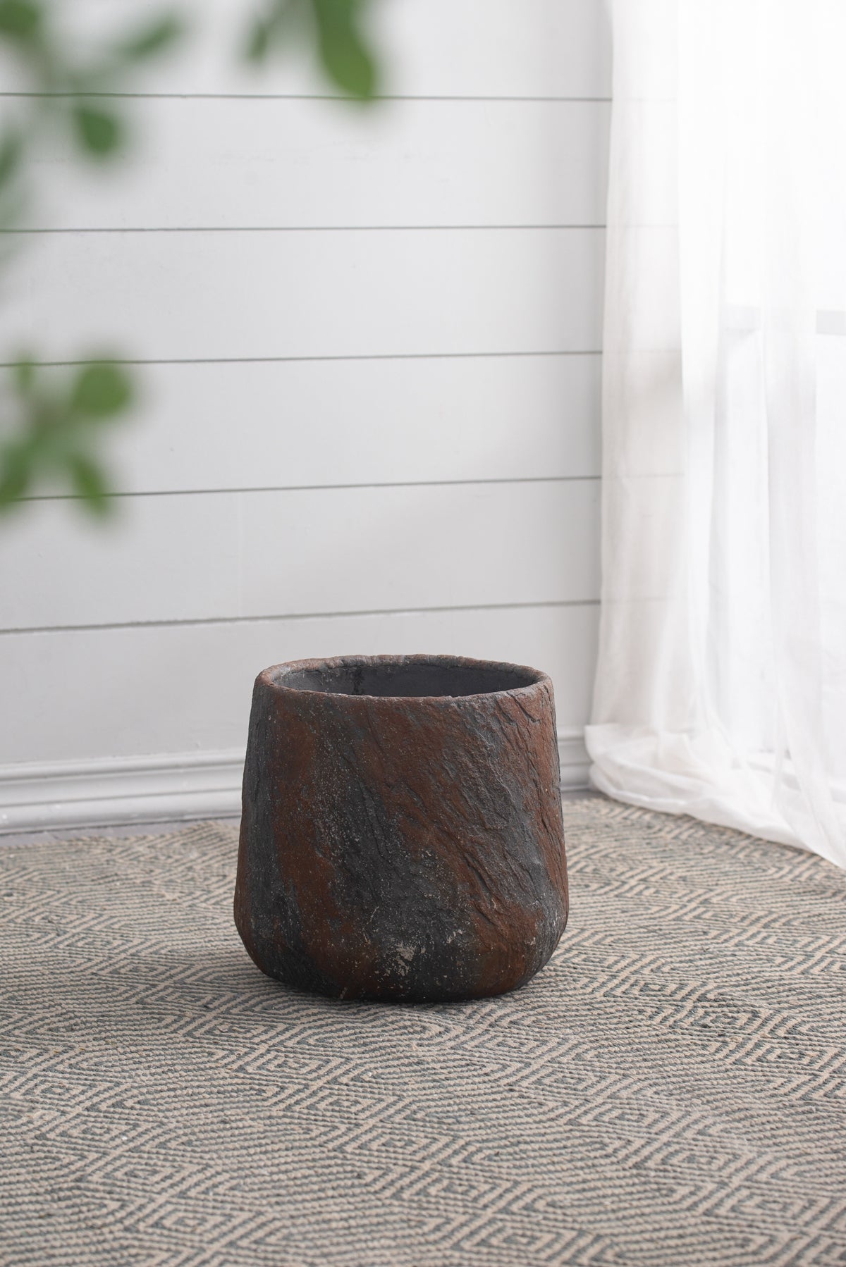 Cement Planter - 12.6" x 12.6" x 11.8"