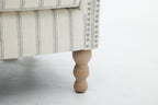 Modern Accent Chair with Retro Wood Legs
