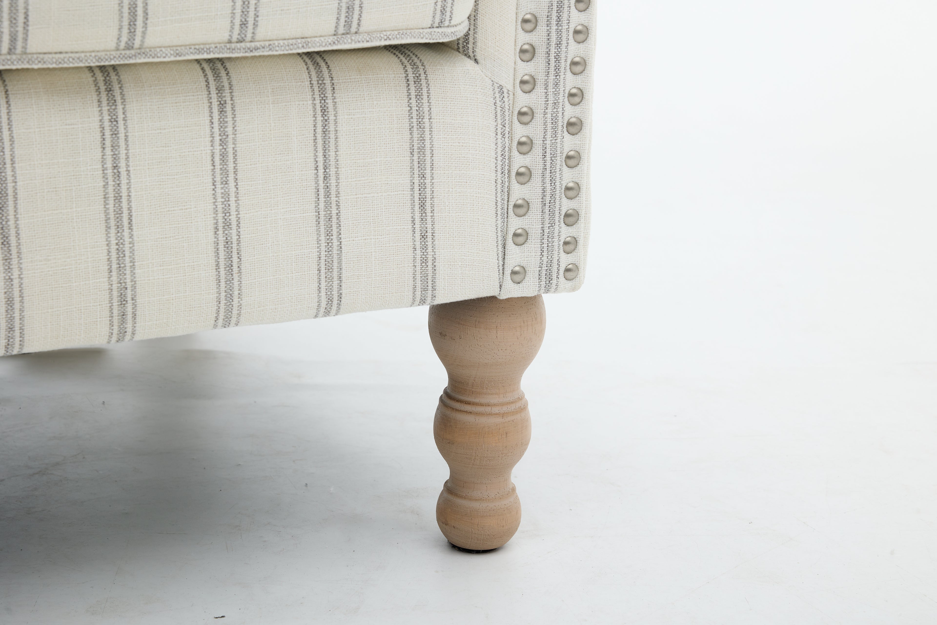 Modern Accent Chair with Retro Wood Legs