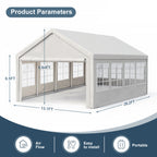 13'x26' Carport Car Canopy Party Tent Outdoor Gazebo