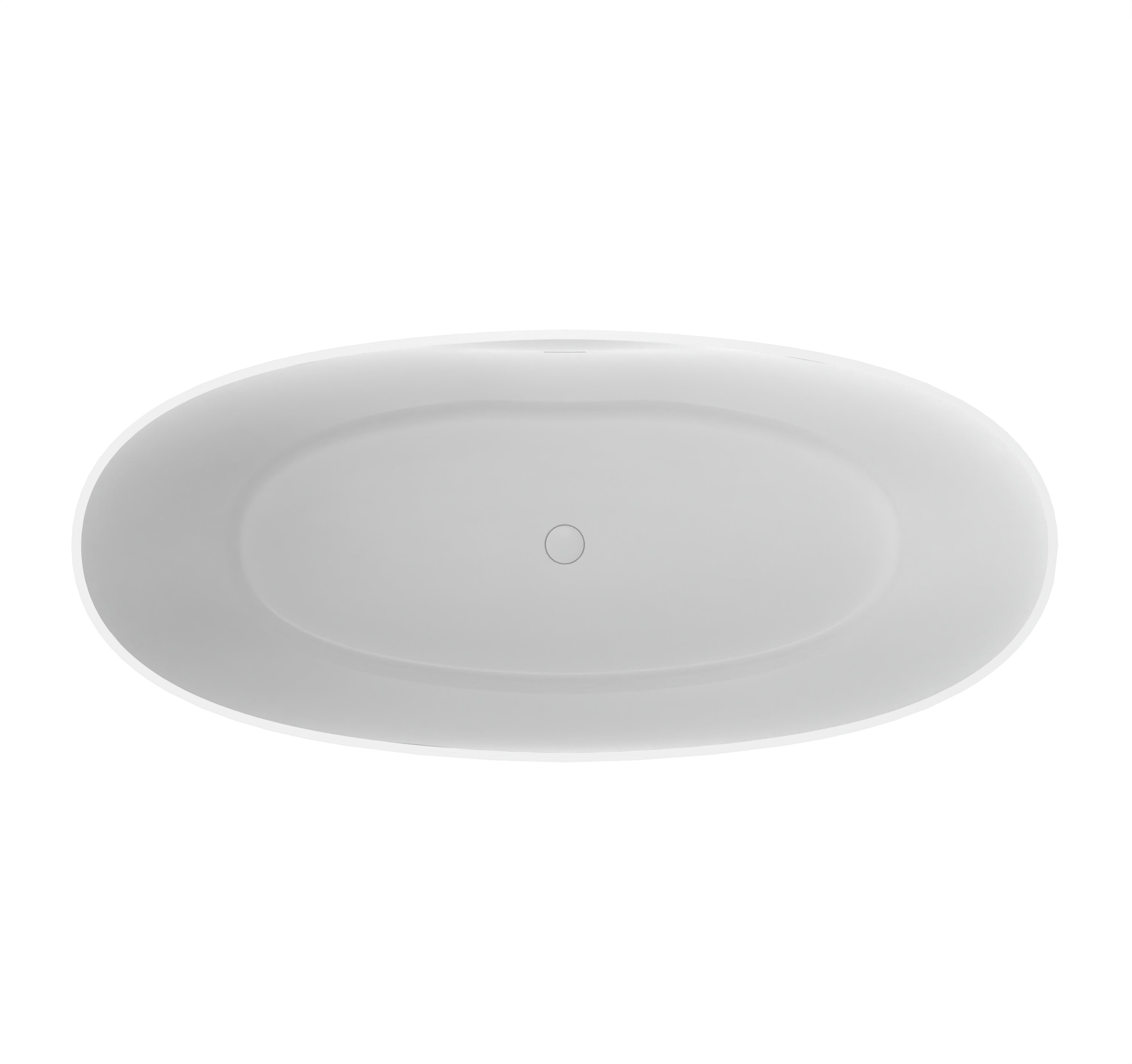 Freestanding Solid Surface Soaking Bathtub