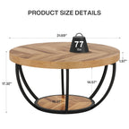 Round Coffee Table, 31.7"