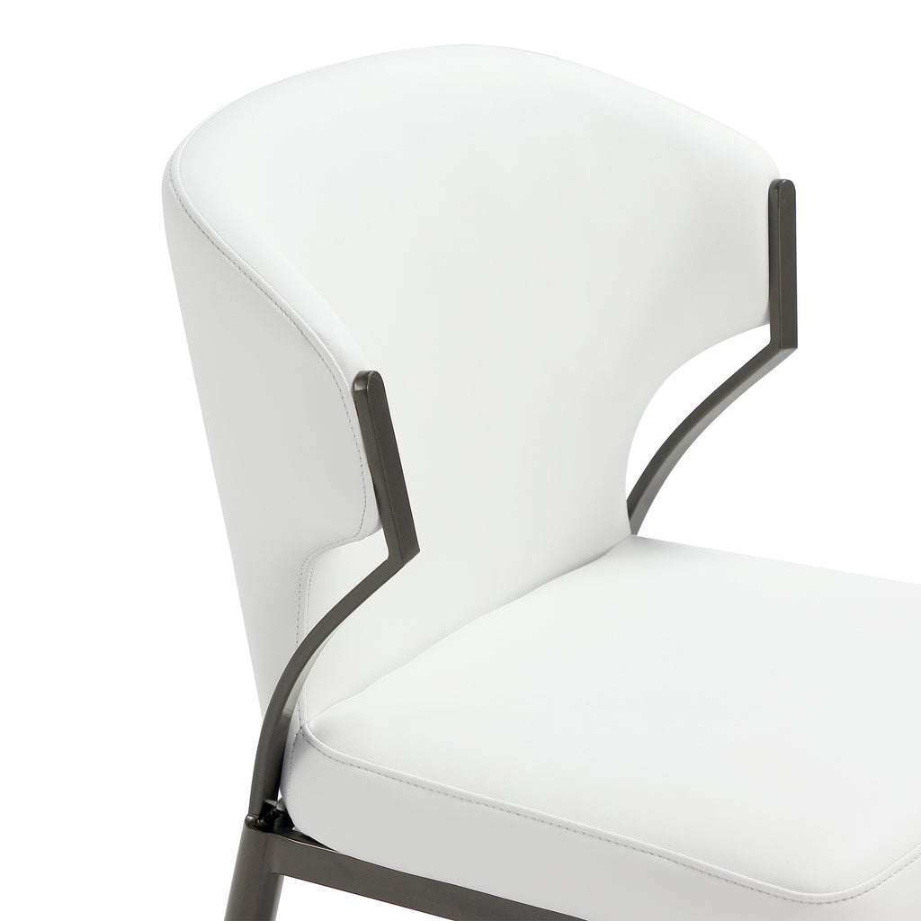 Kirsten Wood Vegan Leather Dining Chair
