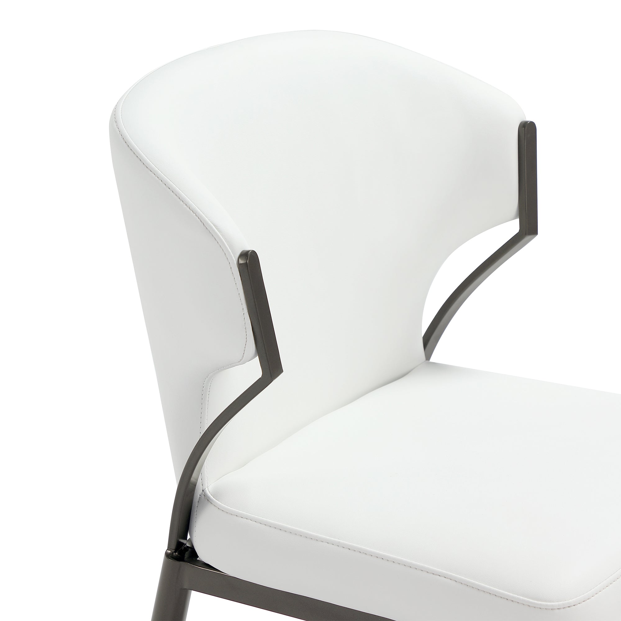 Kirsten Wood Vegan Leather Dining Chair