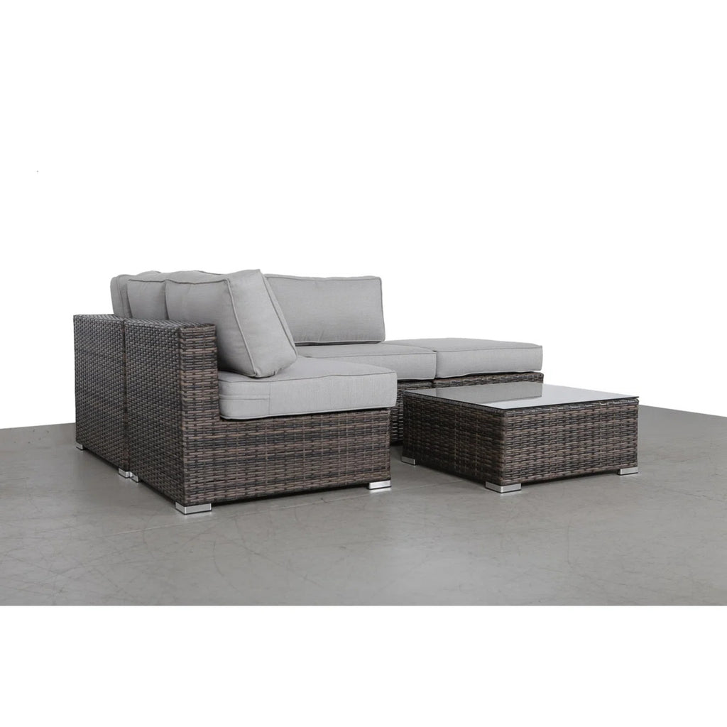 Fully Assembled 3-Piece Wicker Seating Group with Plush Cushions