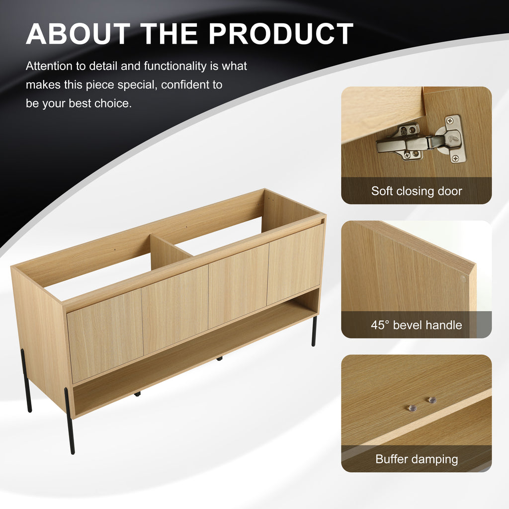 60" Freestanding Bathroom Vanity