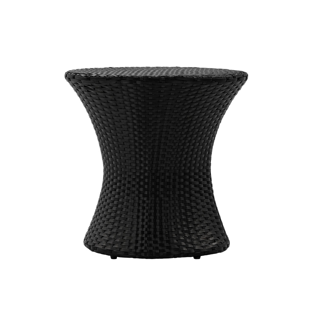 KONO Hourglass Rattan Table with No Glass Top