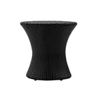 KONO Hourglass Rattan Table with No Glass Top