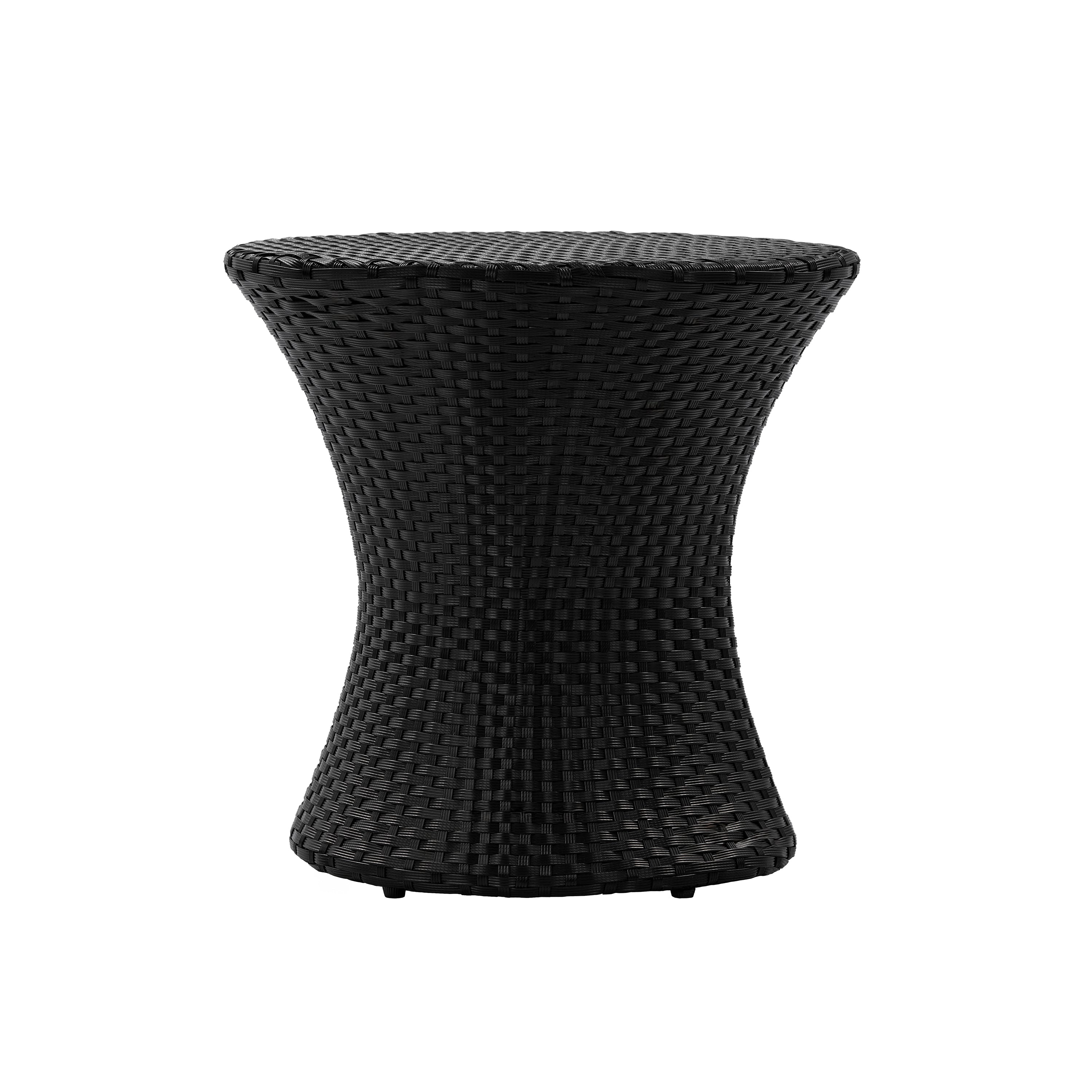 KONO Hourglass Rattan Table with No Glass Top