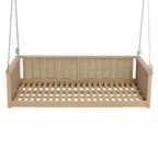 TOPMAX Outdoor Classic Solid Wood Twin Size Swing Bed