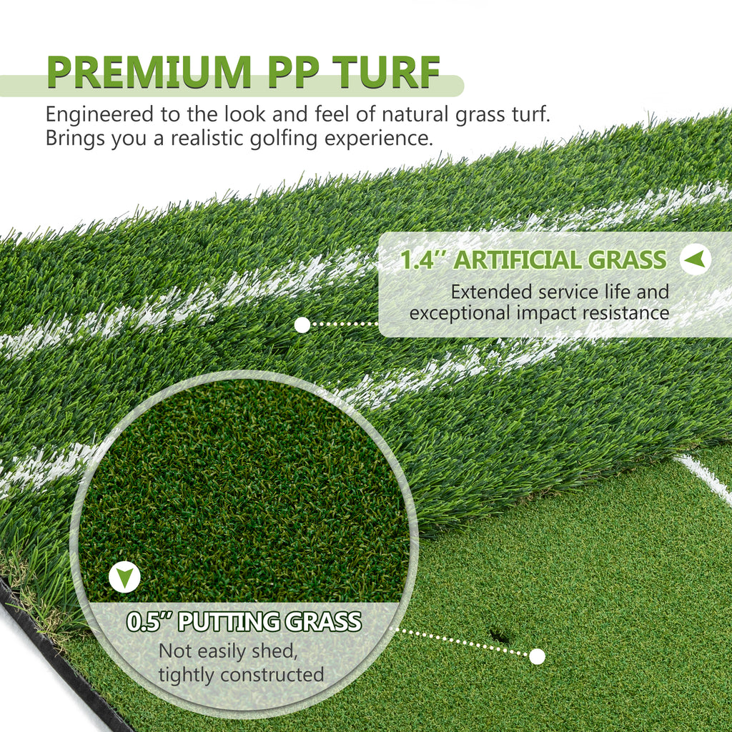 5'x4' Golf Hitting Mat with Guide Line