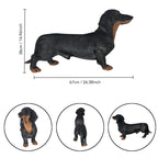 26 Inch Black and Tan Dachshund Statue