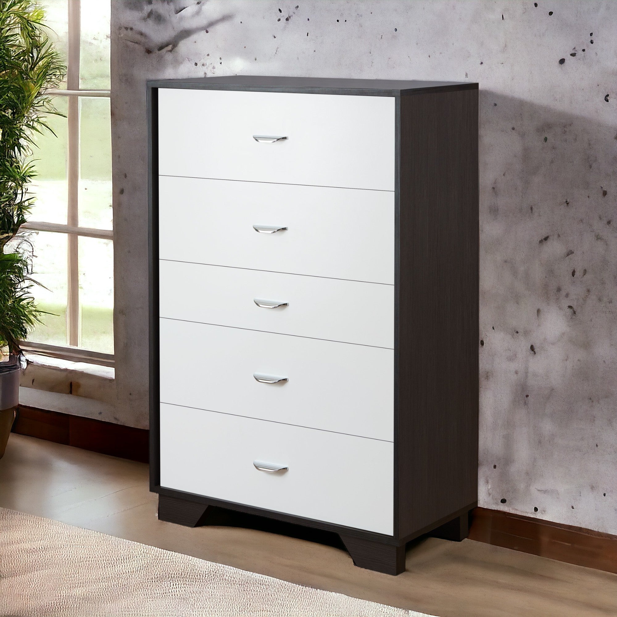 Eloy 5 Drawer Rectangular Drawer Chest